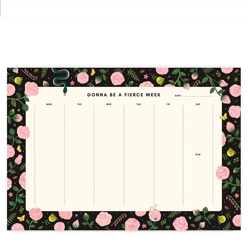 girl-with-knife-gonna-be-a-fierce-week-weekly-desk-pad
