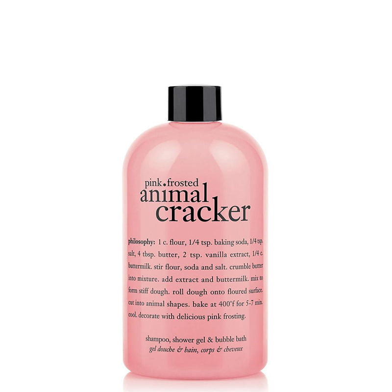 PHILOSOPHY | Pink Frosted Animal Cracker Shampoo, Shower Gel & Bubble Bath