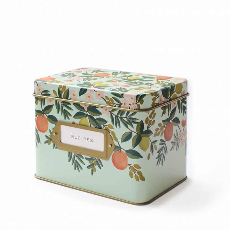 rifle-paper-co-citrus-floral-recipe-box