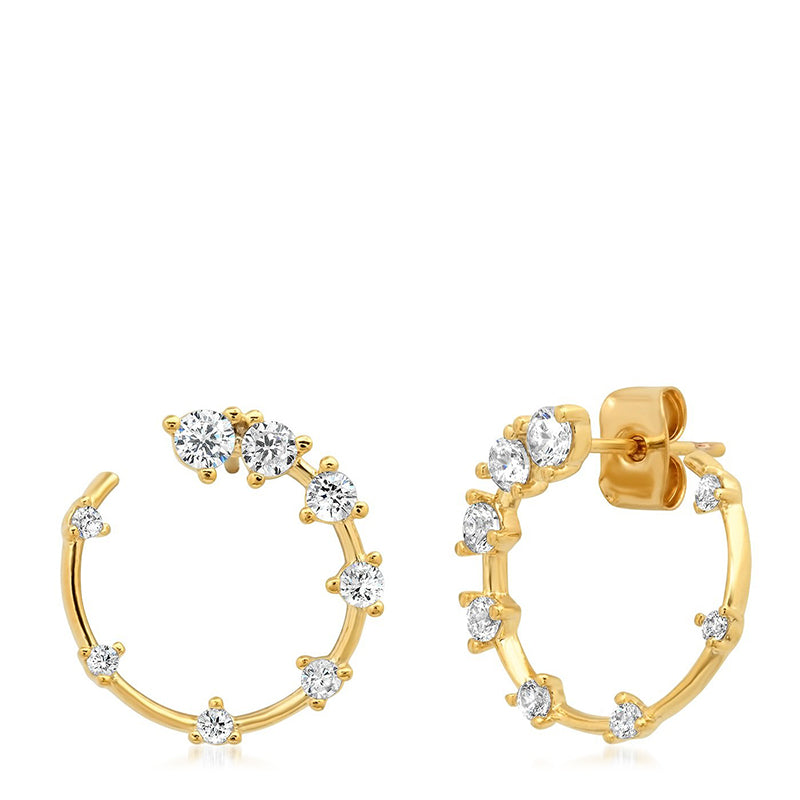 tai-scattered-cz-front-facing-hoop-earrings