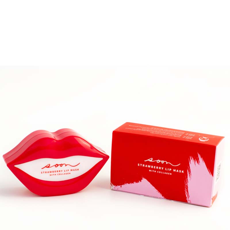soon-strawberry-collagen-lip-mask-jar-of-20-outer-package