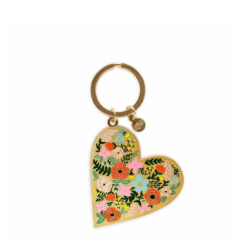 rifle-paper-co-floral-heart-enamel-keychain