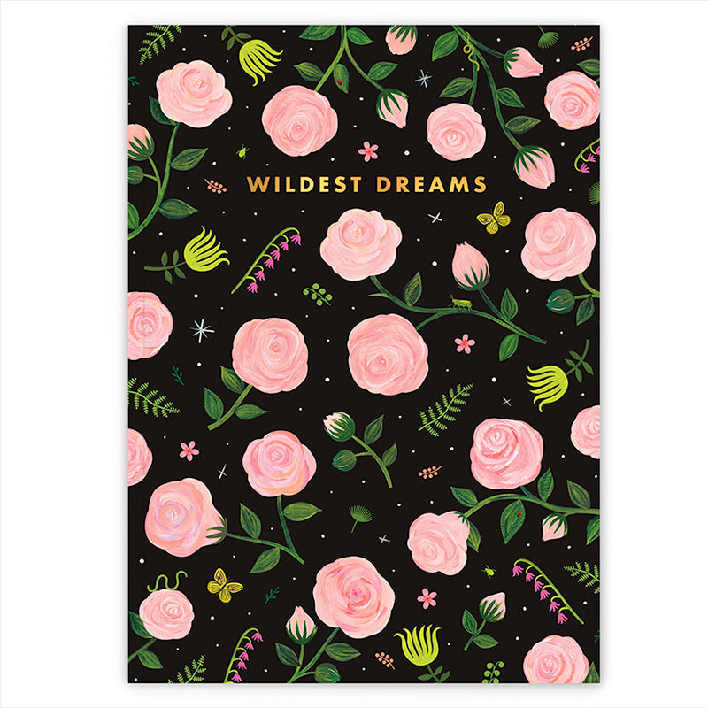 girl-w-knife-wildest-dreams-journal-midnight-botanical