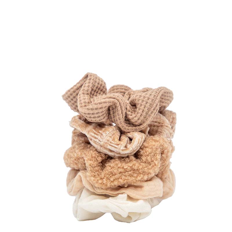 kitsch-assorted-texture-scrunchies-sand-stacked
